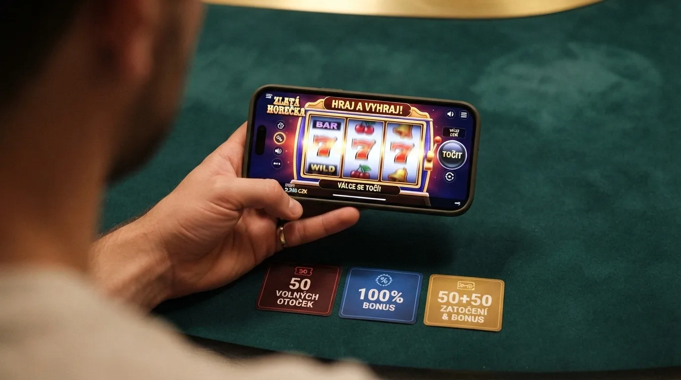 Tři zvýrazněné bonusové nabídky — free spiny, procentuální bonus a kombinovaná nabídka