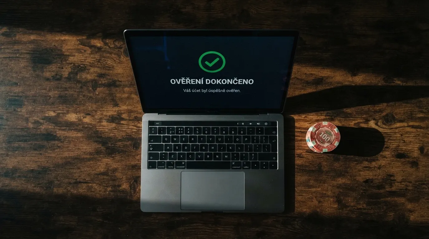 Úřední dokument s razítkem Curaçao Gaming Control Board vedle pasu a české občanky