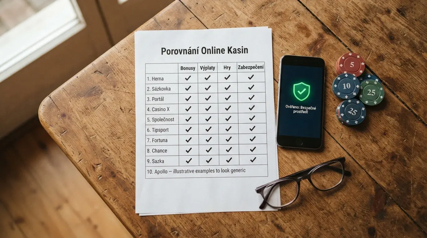 Rozcestník s logy deseti porovnávaných provozovatelů s českou licencí